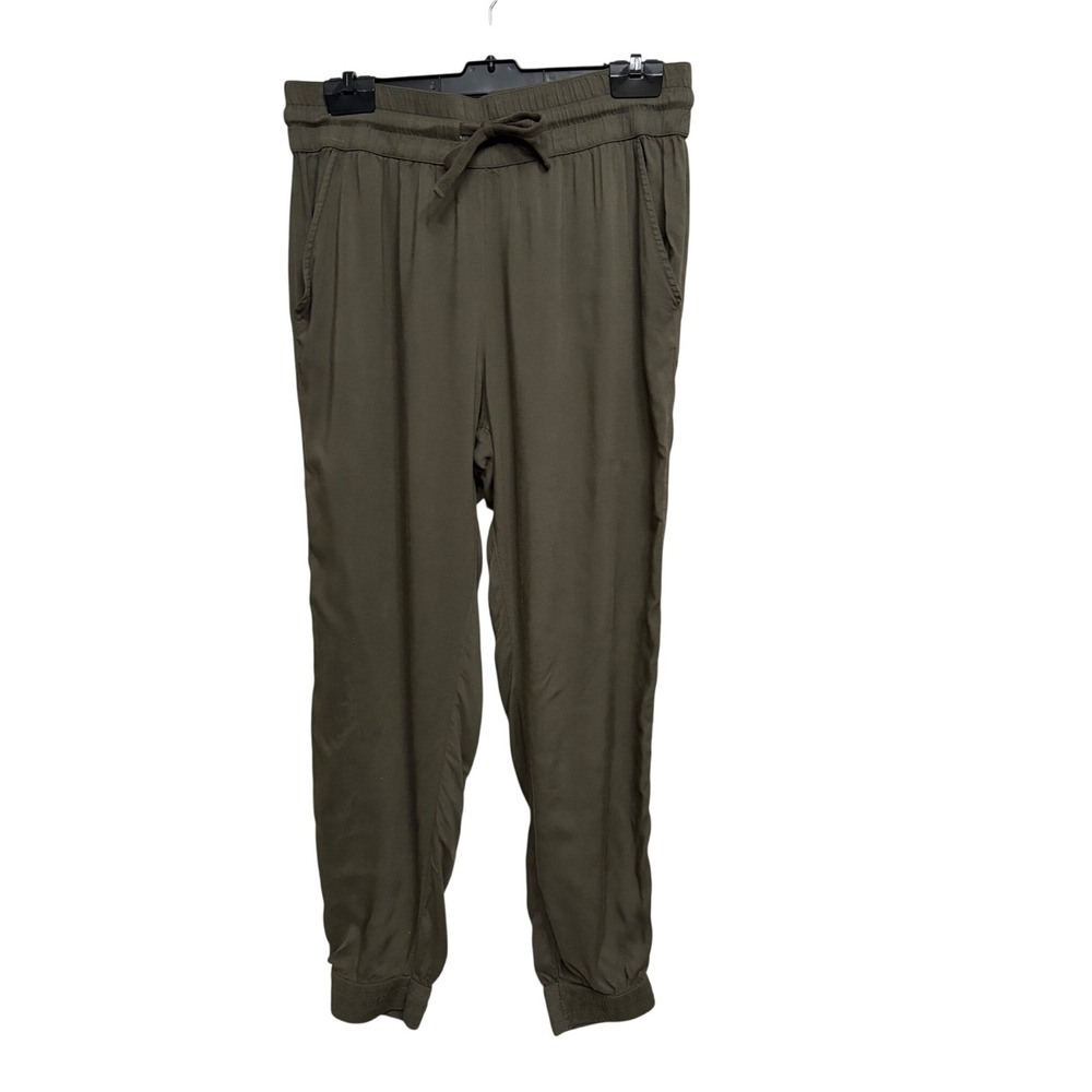 Tna Olive Green Jogger Pants Rayon Drawstring Women's Size M